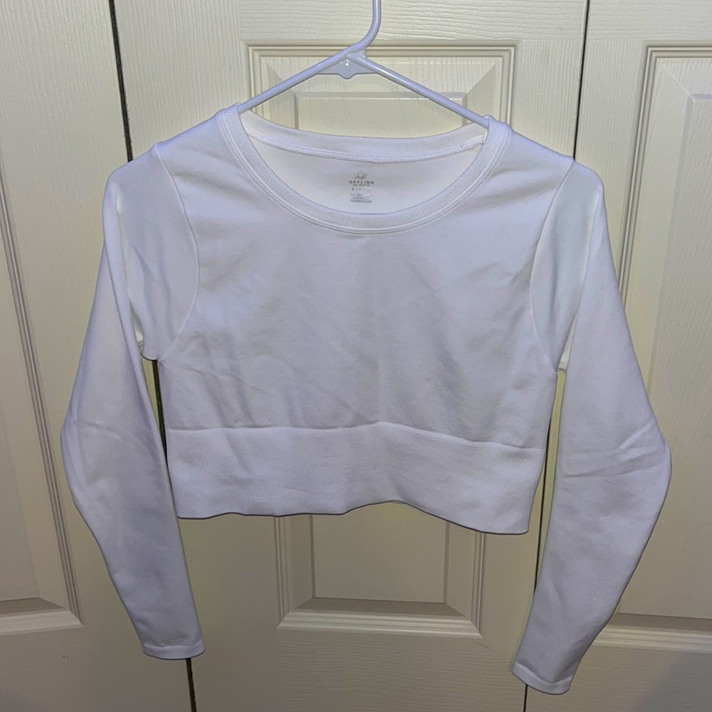 aerie crop long sleeve